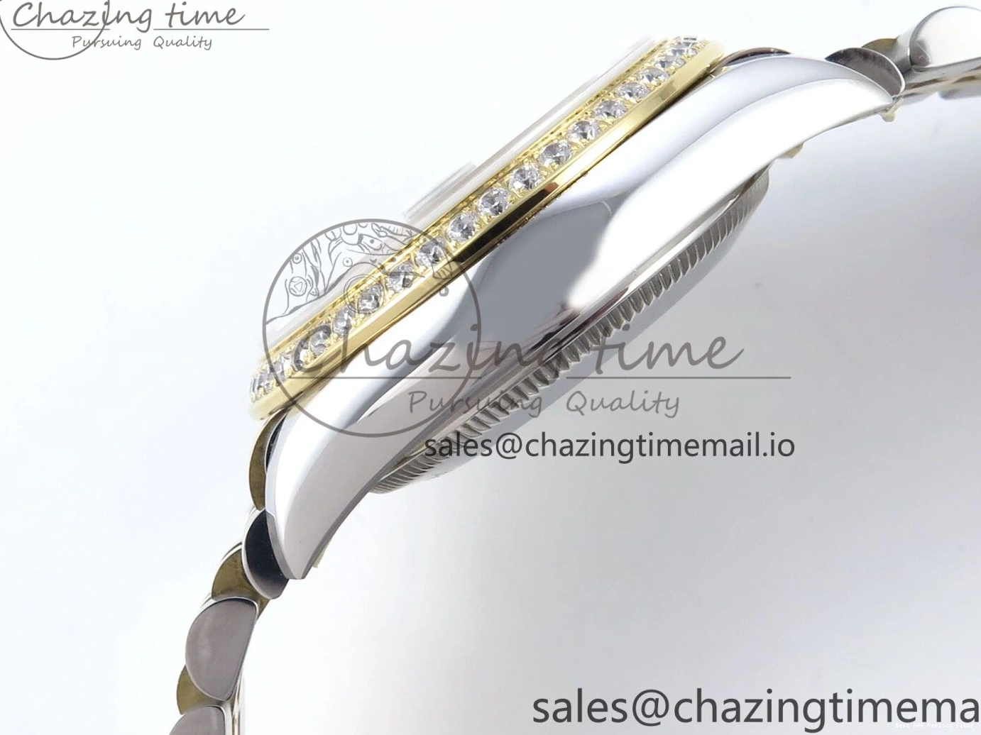 Good Copy Rolex Watches Jubilee Diamonds ETA Roman Dial 278383RBR MoistureWicking ARF SS Bracelet 904L DateJust Best 31 1:1 Bezel on White Edition Steel 407 YG 0108